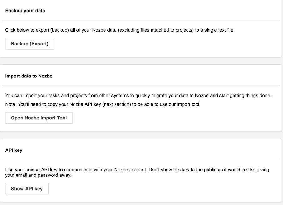 settings - account