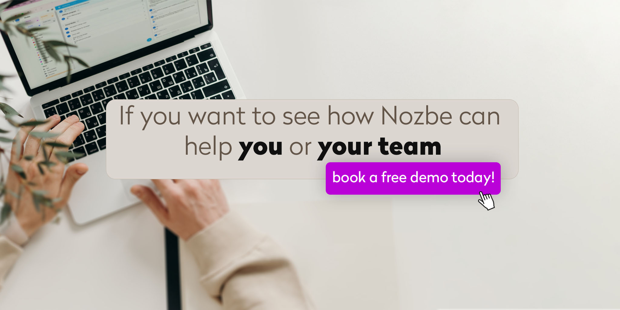 Book a free productivity and team cooperation demo and learn how Nozbe can help you
