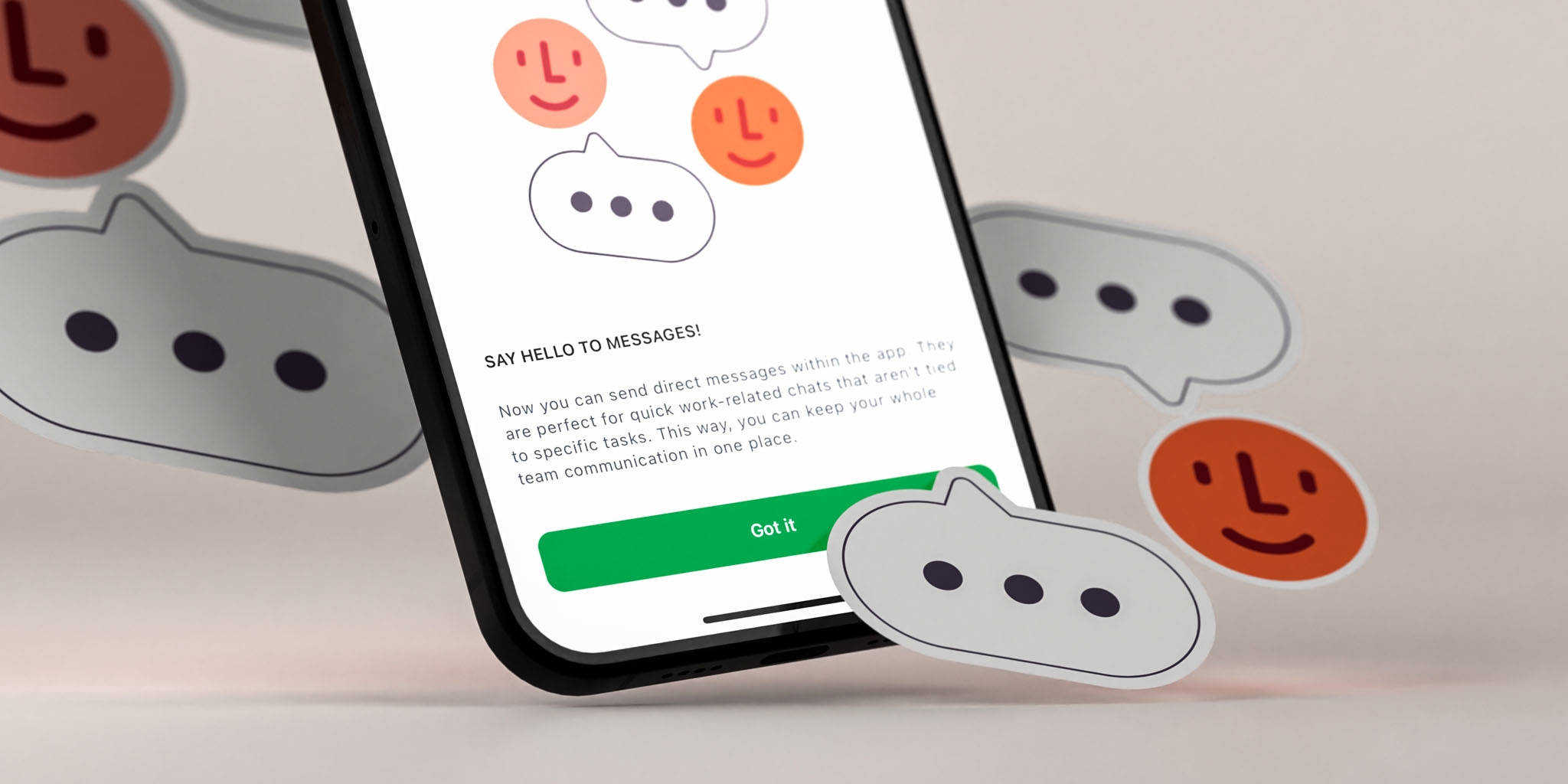 Messages dans Nozbe - Toutes les communications de votre équipe dans une seule application