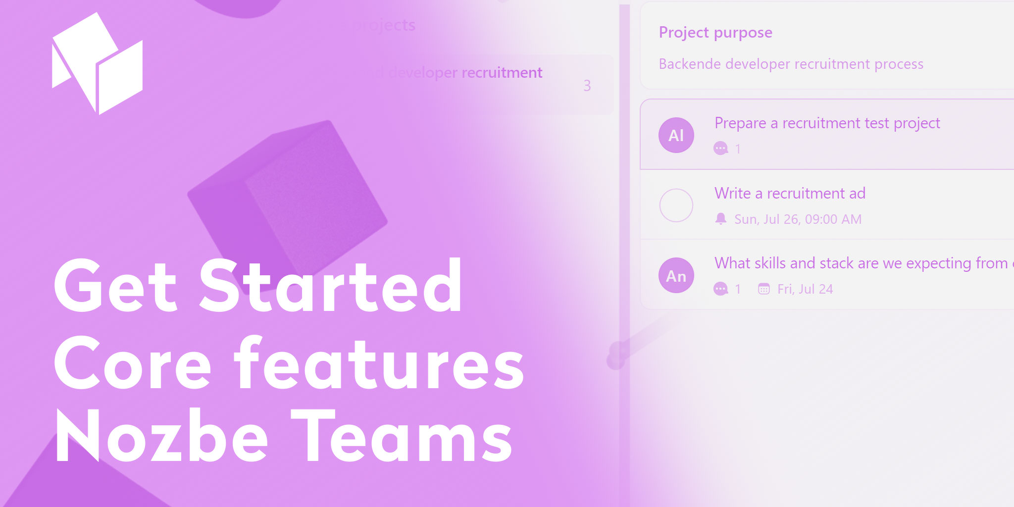Video tutorial - improve your team collaboration with Nozbe Teams