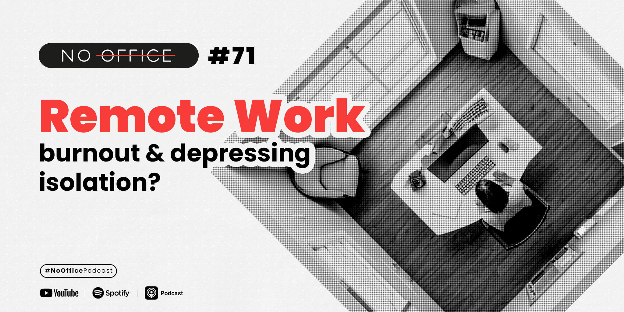 Remote Work Hacks - NoOffice - Productivity Podcast