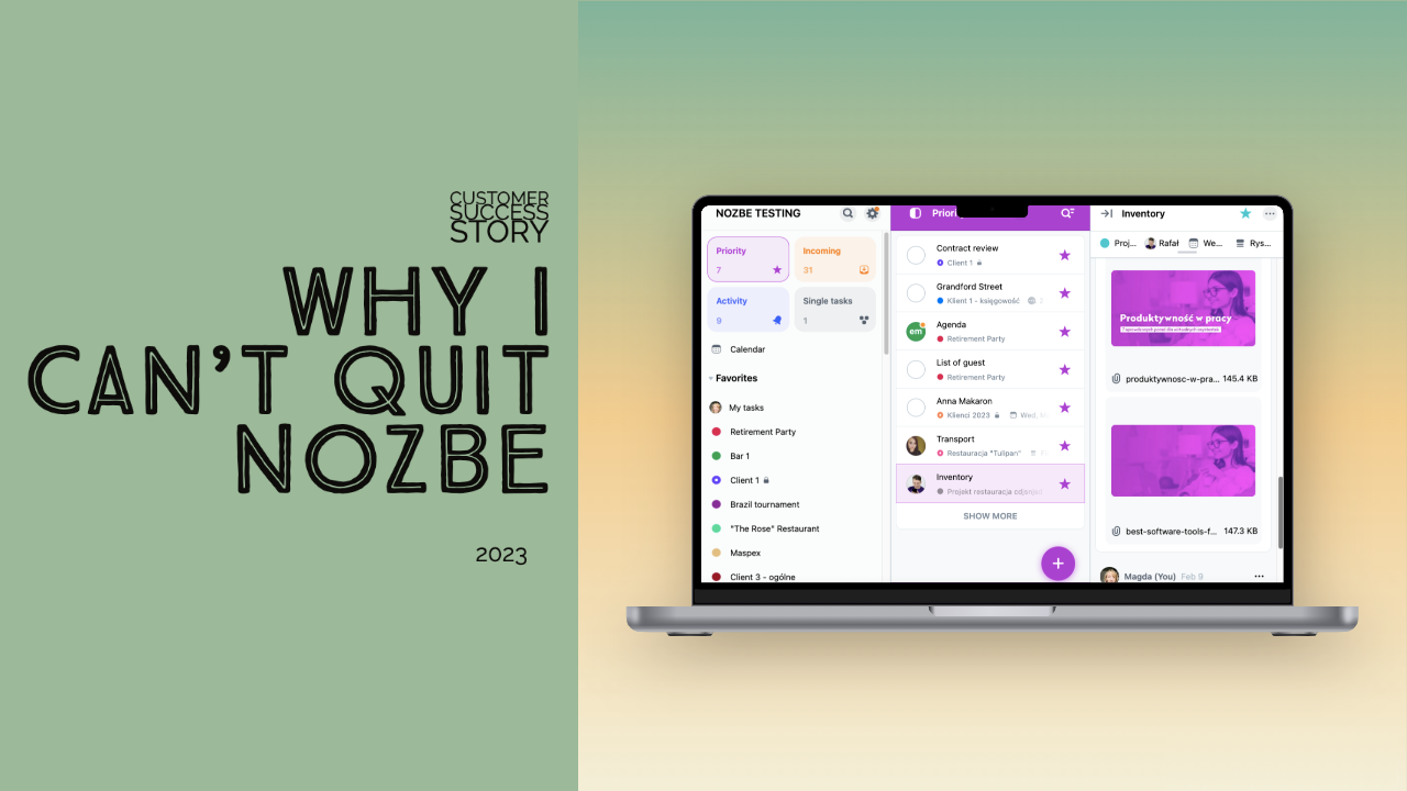 Why Users Choose and Stick To Nozbe - The Best Productivity App