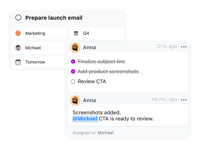 O — Open communication in tasks