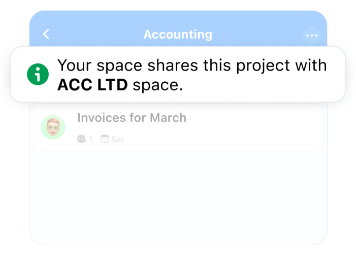 Projects shared with others