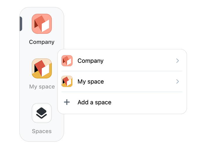 Multiple workspaces